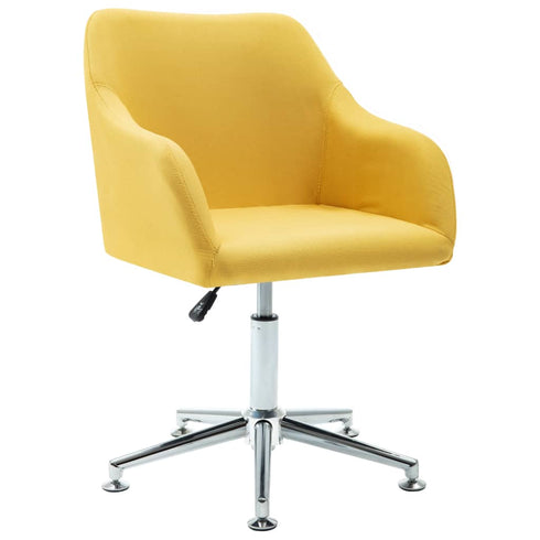 Thomas - Swivel Dining Chairs 6 pcs Yellow Fabric